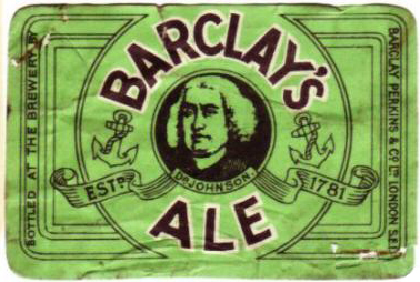 Barclay's Ale label