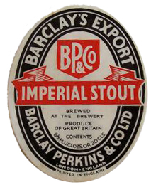 Barclay's Imperial Stout label